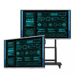 Anti Reflection Tempered Glass Interactive Flat Panel , Smart Touch Interactive