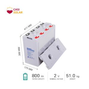 Wholesale 800Ah Deep Cycle Gel Battery 2V Maintenance Free Solar from china suppliers