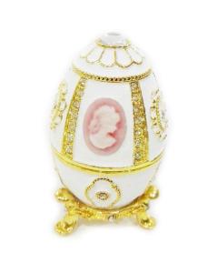 Wholesale Faberge egg jewelry trinket boxes easter eggs jewelry box vintage home decor Christmas gifts decoration Russian Craft from china suppliers