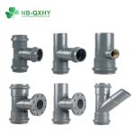 High Thickness Deep Gray UPVC Pipe Fittings for Water Supply System Application
