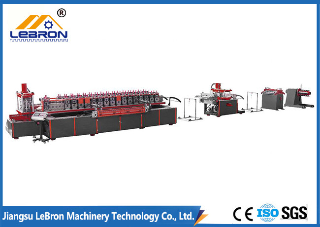 High Speed Steel Channel Roll Forming Machine 18 Stations For Solar Strut