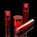 Luxury 50ml Cosmetic Double Layer PET Plastic Jars UV Plating PET Cosmetic