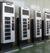 Restaurant / Airport / Shopping Mall Secured Locker Charging Stations for Cell Phones