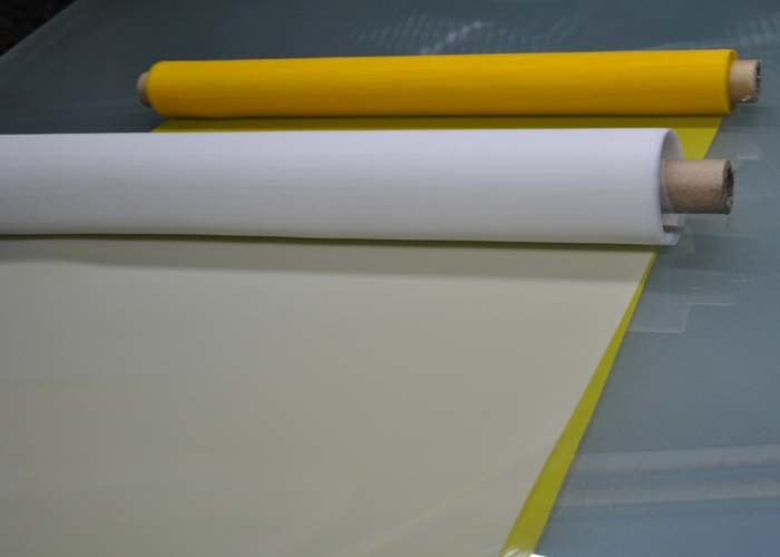White 65" Polyester Printing Mesh 51 Micron 110T For PCB / Glass , Eco Friendly