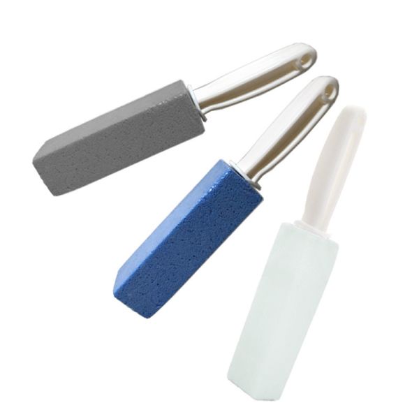 Pumice Stones for Cleaning Scouring Pad Grey Pumice Stick Cleaner for Removing Toilet Bowl Ring Bath Household