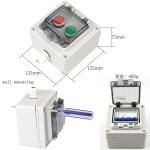 Wall Electric Plastic Enclosure Switch Circuit breaker Box Waterproof Outdoor 2