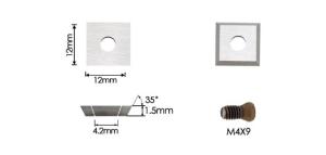 Wholesale 12*12*2.2-35° Replaceable Carbide Inserts Standard Woodturning Tool Blades 100% Tungsten Carbide from china suppliers