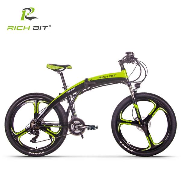 Small Lightweight Fold Up Electric Bike Lunar Shape 36v 250w 9.6ah RICH BIT Top