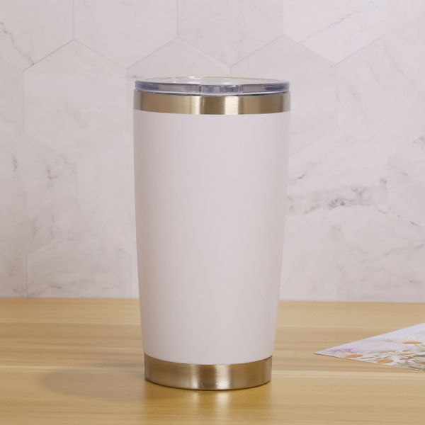 20Oz Travel Tumbler Cup Double Wall Vacuum Insulated Stainless Steel Coffee Cup With Lid