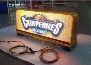 Wholesale Waterproof Car LED Sign Display , Outdoor Full Color Taxi Roof Screen Double Side from china suppliers