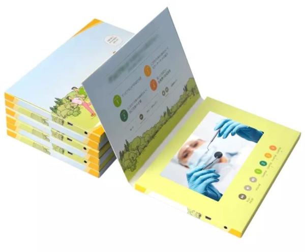 Custom Advertising Media Player LCD Sound Module Video brochure Cards for