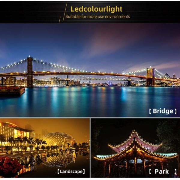 rgb dot lights for building, bridge