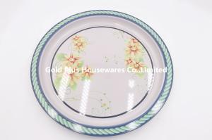 Wholesale 45cm Round Anti Slip Stainless Steel Serving Tray Temple Fruit Dish from china suppliers