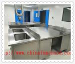 School Vertical Stainless Steel Casework , Floor Mounted Metal Laboratory