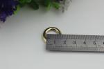 New Style Small Open Oval Shape Gold Zinc Alloy Metal Buckle Rings Manufacturing