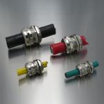 Dustproof Waterproof Cable Gland M10 With Silicone Nikelpplated Brass Cable