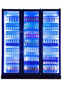 Wholesale 660L Commercial Display Freezer Green Health Dazzle Black Deep Fridge from china suppliers