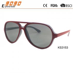 China 2017 new design sunglasses with plastic frame,UV 400 protection lens on sale