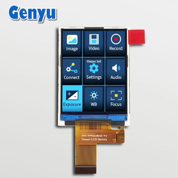 Genyu 3.97" Screen GC9503 Driver 480x800 Dots RGB SPI Interface 40 Pin FPC 4 Inch Display Size TFT LCD Display Modules