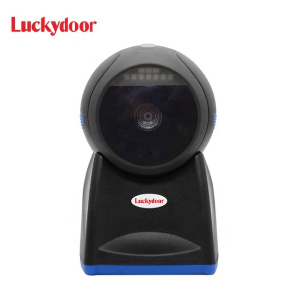 USB Desktop Barcode Scanner Wireless Kiosk 2D Omnidirectional Bar QR Code Reader CMOS Light Source for Scanning Stock Product