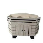 Supermarket Fruit And Vegetables Shelves Wood And Cold Rolled Steel