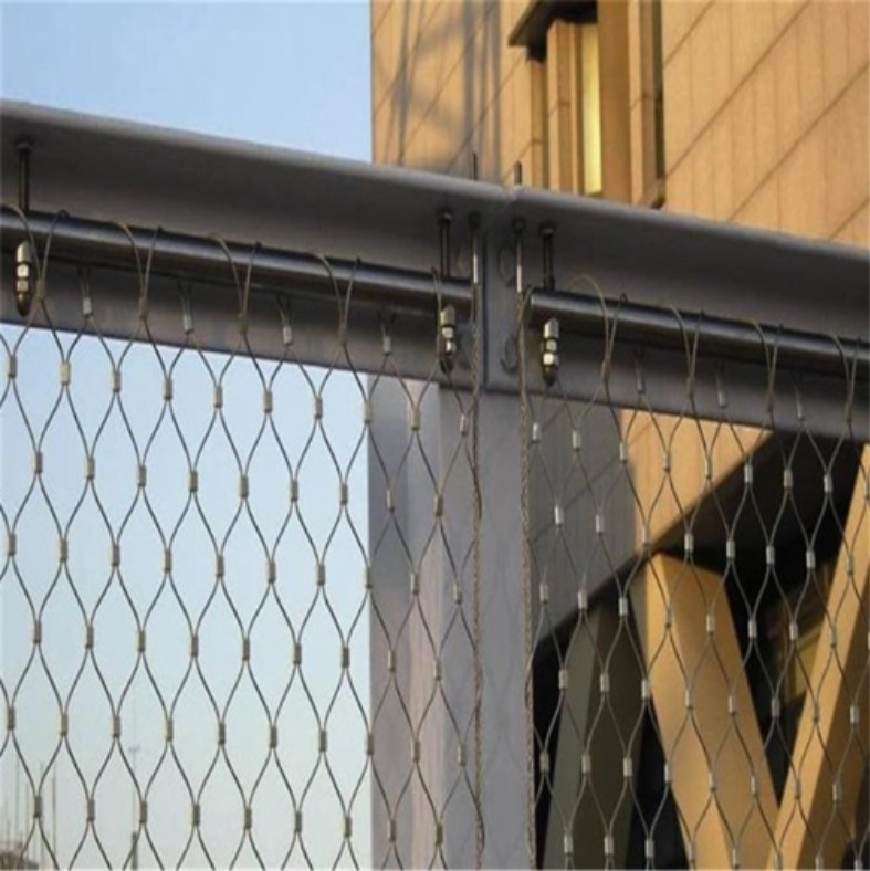 70% Opening Area Zoo Ferrule Wire Rope Mesh For Corrosion Resistant Applications