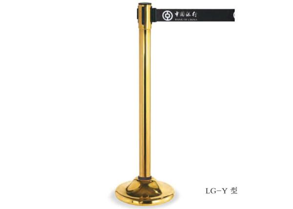 Stainless Steel Railing Stand Silver/Golden Crowd Control Stanchion with Tabby