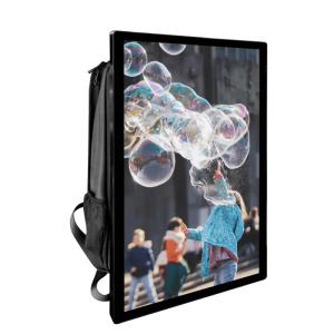 Wholesale High Brightness 27 Inch Human Backpack Battery Powered LCD Monitor WIFI Network from china suppliers