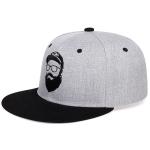 58cm Flat Brim Snapback Cap Plain Color 7 Holes Buckle