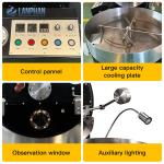 Half Hot Air Roaster Drum Half Hot Air Coffee Roaster Coffee Roaster Machine for