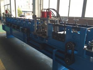 China Carbon Steel , GI Rack Roll Forming Machine Angle Size 65mm Shaft Dia on sale