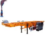Semi-Trailer 3 Axles 40FT Flatbed/Skeleton Cargo Truck Trailers Container