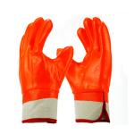 Grip Grain Finish Hand Pvc Heavy Duty Industrial Safety Working Gloves Cotton