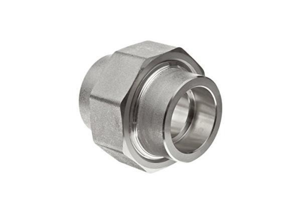 Socketwelded Union Pipe Stainless Steel Tube Fittings , Threaded Socket Weld