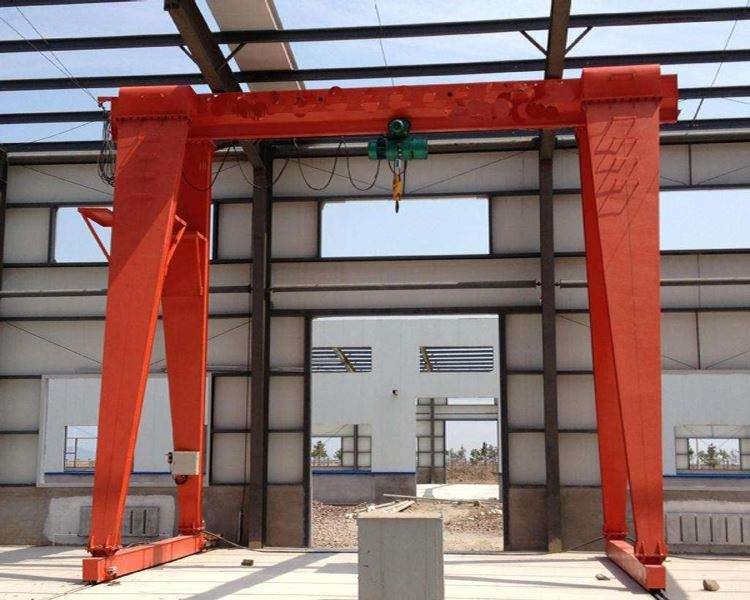 Outdoor Material Handling Single Girder Crane 35 Tons With Electric Wire Rope Hoist
