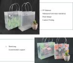 Frosted Plastic Gift Bags, Large Merchandise Retail Clothing Grocery Boutique
