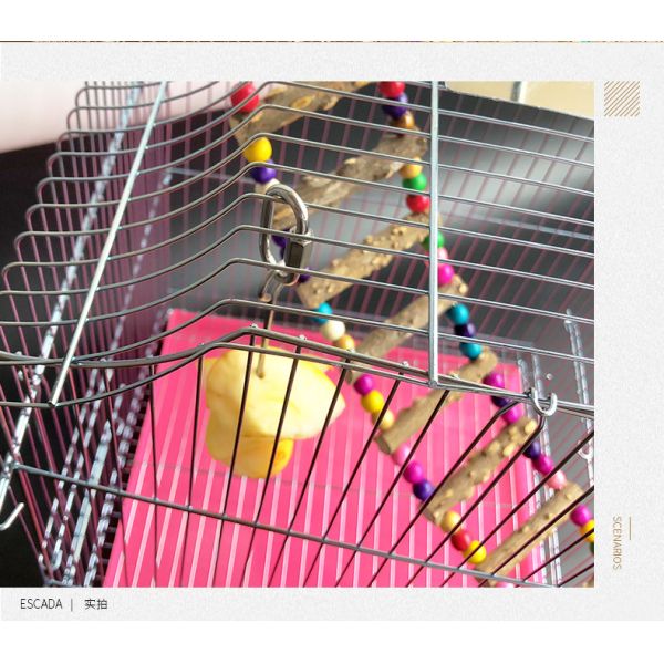 2021 New High Quality Pet Parrots Birds Food Holder Support Stainless Steel Fruit Spear Stick Meat Fruit Vegetable Skewer