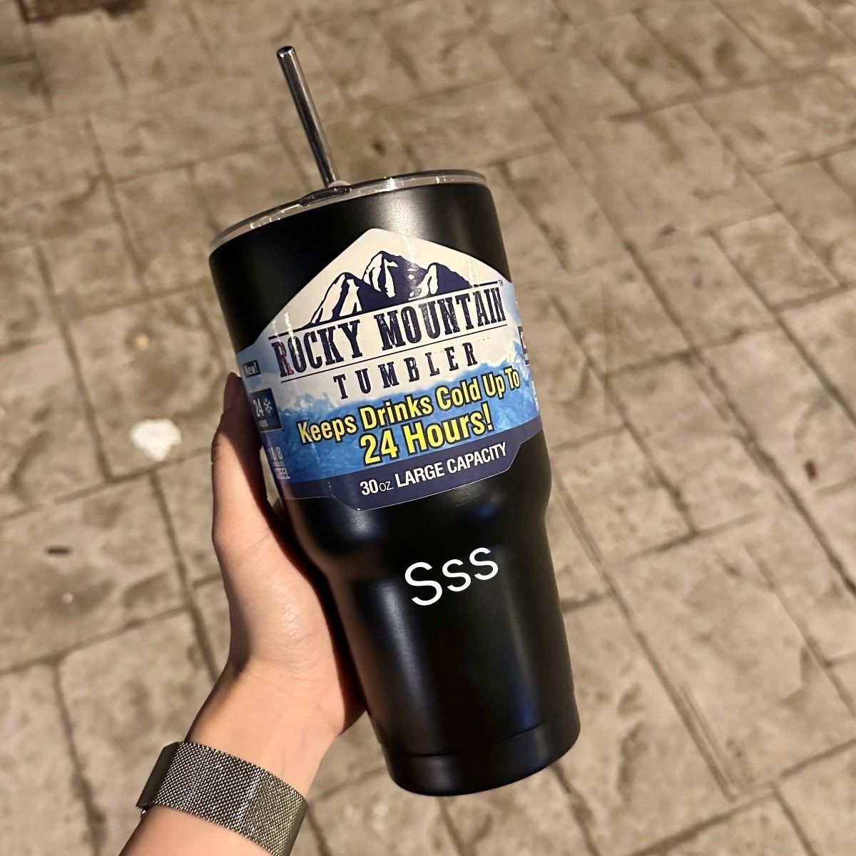 Magic Mountain Tumbler With Lid And Straw, 30oz Stainless Steel Tumblers Bulk, Double Wall Vacuum Insulated Coffee Mug For Cold And Hot Beverages,