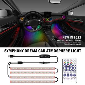 Wholesale USB Rhythm Flashing LED Foot Sole Breathing Symphony Dream Car Atmosphere Light from china suppliers