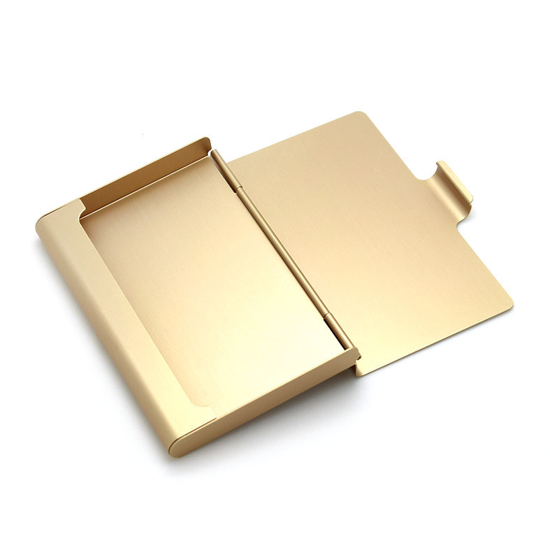 Colorful Aluminum Business Name Card Box Cheap Gifts Logo Customized