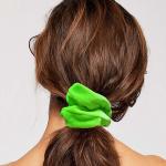 4.5cm 1.77 Inches Other Silk Products Elastic Green Velvet Hair Band