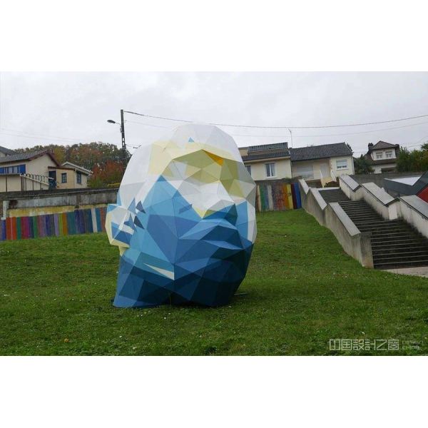 Casting Stainless Steel Abstract Tree Sculpture Garden Decoration