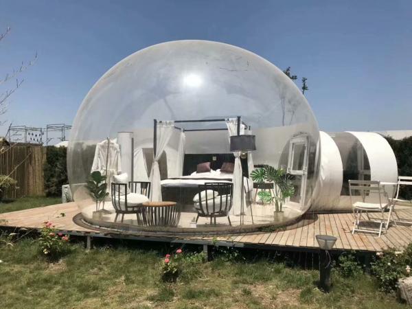 Dome House Igloo Transparent Inflatable Tent with 4 Parts Bathroom, living room,