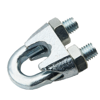DIN 741 Malleable Wire Rope Clips In Stainless Steel For Custom Dimensions