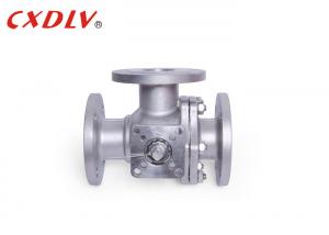 Wholesale Q45F 16P T - Port 3 way Flange CF8M Ball Valve Floating High Platform Control Valve from china suppliers