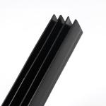 Structural Internal ABS Profile Flexible Blakc Pvc U Channel