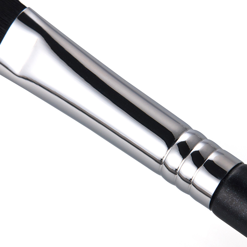 Precise Flat Head Eyeliner Makeup Brushes Wood Handle Short Shader Brush