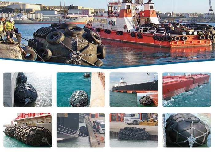Polyourethane Foam 50Kpa Pneumatic Marine Fender For Fishing Ship