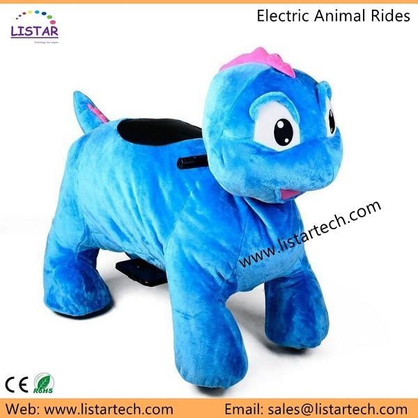 Hot Sale Commercial Animal Rides Toys 2016 Plush Pony Coin Operated Kids Car for
