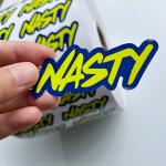 Printing Logo Die Cutting Sticker Label Self Adhesive Waterproof Vinyl Stickers